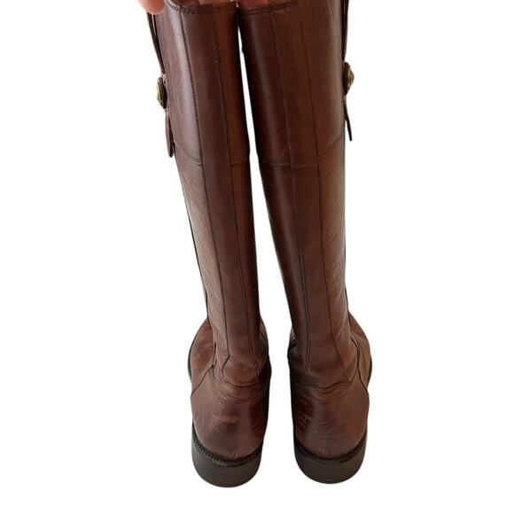 Frye Jayden Button Tall Riding Boots Brown Women Size 8 - Picture 11 of 15